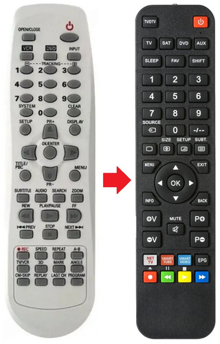 Telecomando adatto per dvd - telecomando,
